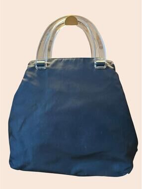 Prada Vintage Tessuto Nylon Tote Lucite Handles